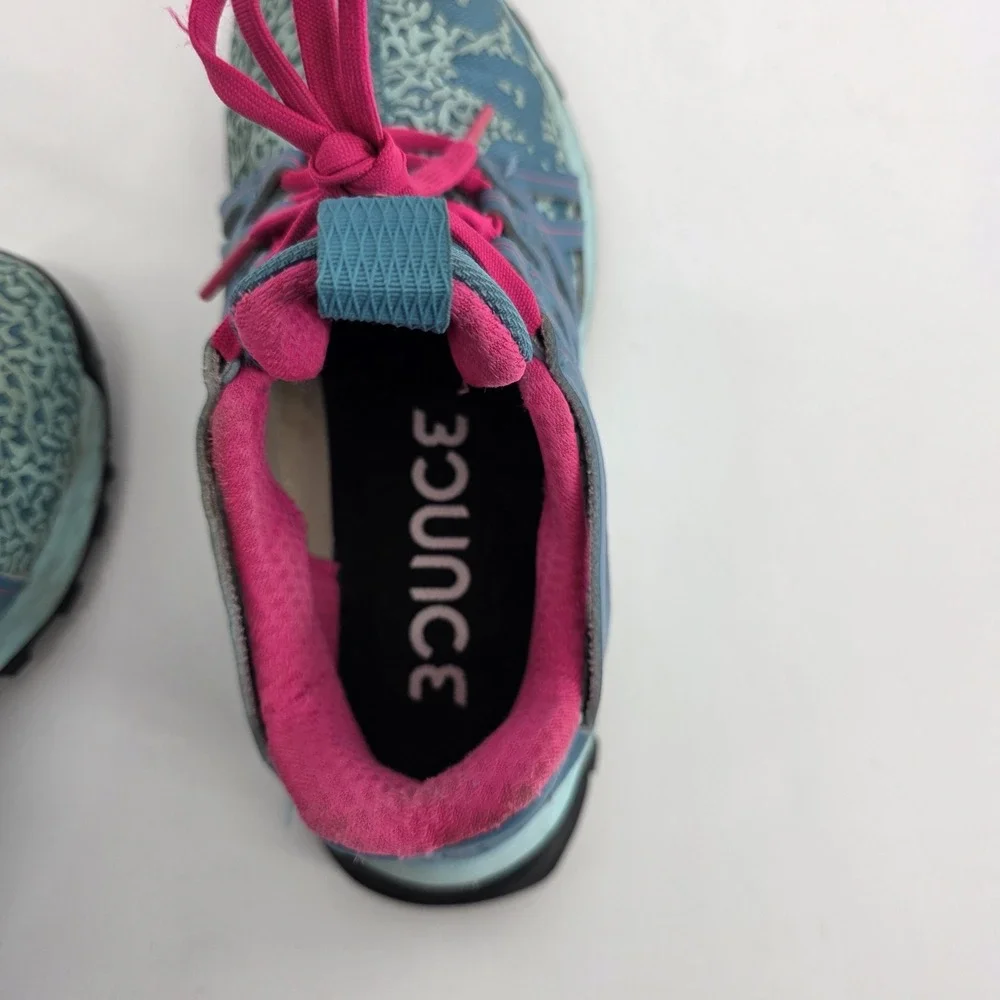 Adidas Vigor Bounce Aqua Pink Running Sneakers Shoes Kid's Youth - SZ 4
